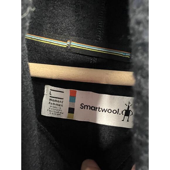 Smartwool Navy Blue Plush Fleece Wool Turtleneck Pullover Women’s Large - Picture 3 of 7